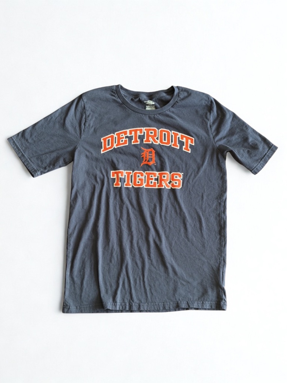 Genuine Merchandise Navy Detroit Tigers Short Sleeve Tee with Orange Logo